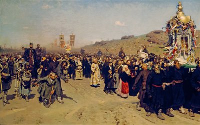 Religious Procession in Kursk Gubernia by Ilya Efimovich Repin